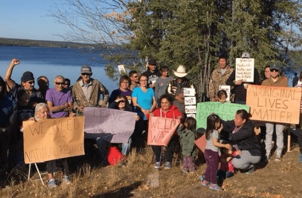 Clearwater River Dënë first Nation in La Loche, Saskatchewan, Canada. Image by Mary Ruelling